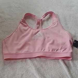 Adidas light pink sports bra NWT